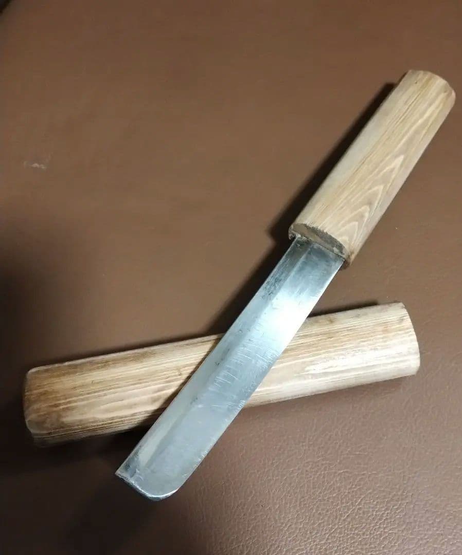 日本刀　残欠　ナイフ　フルタング　脇差　切先　キャンプ　アウトドア　釣り