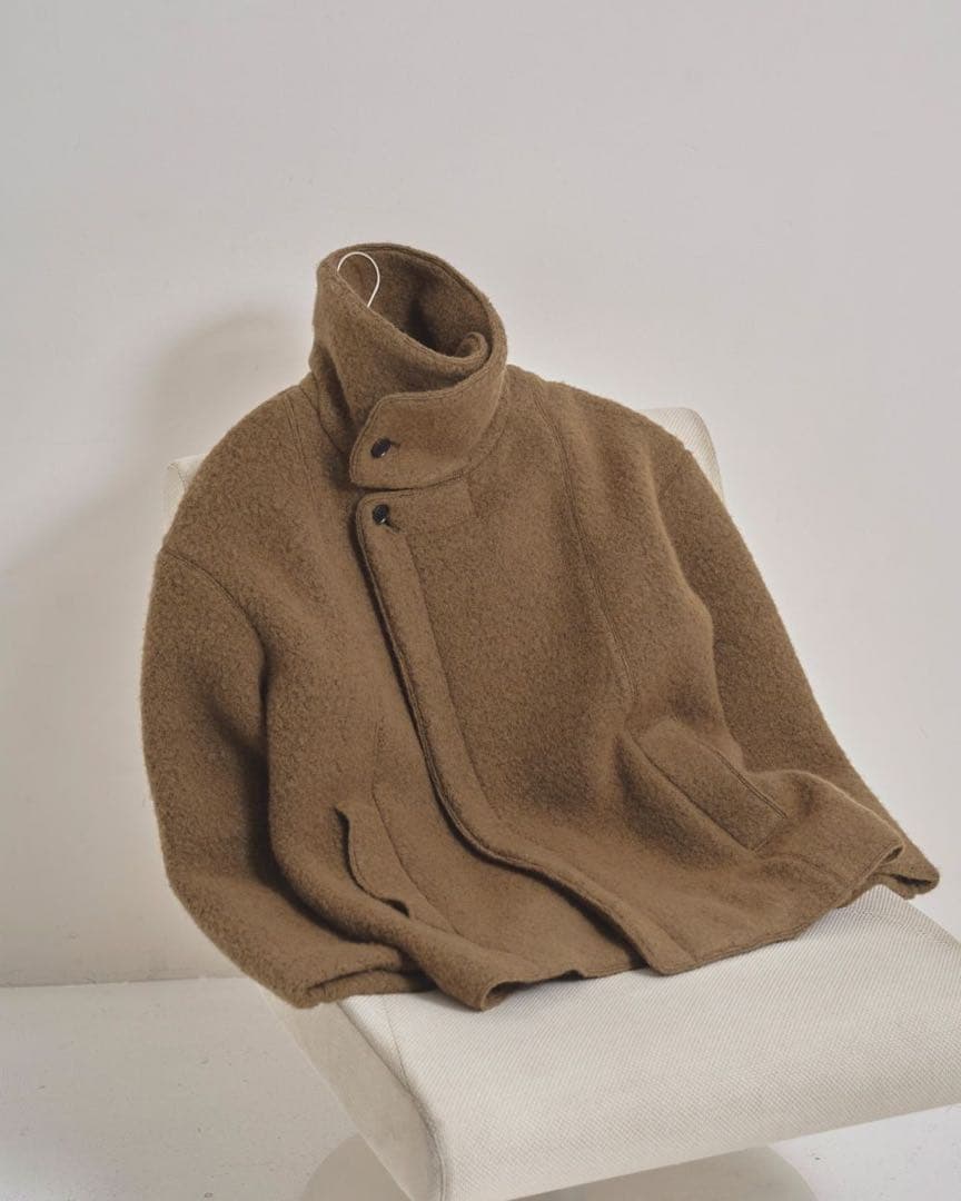 【新品タグ付】TODAYFUL StandcollarBoucleJacket