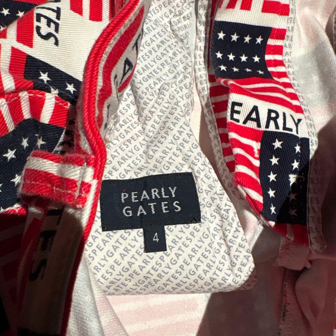 PEARLY GATES アメリカ国旗パンツ サイズ4