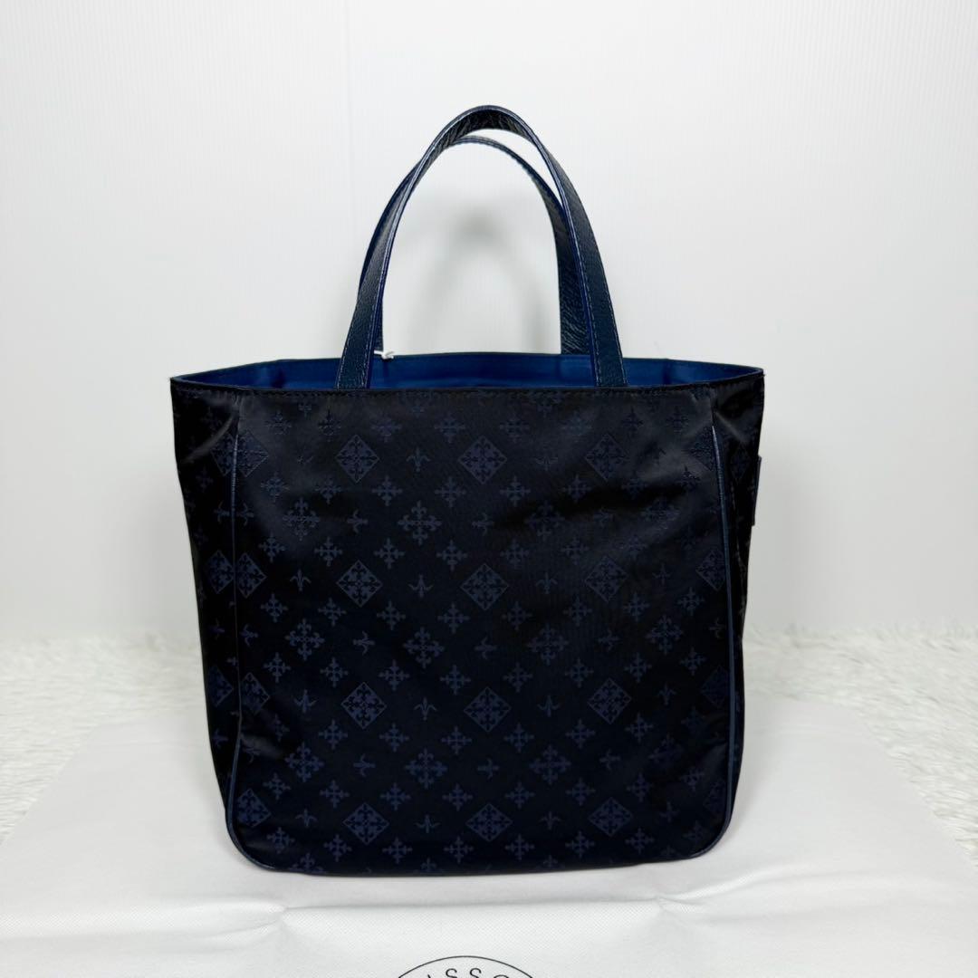 TOWA☆　極美品　russet ラシット　バッグ　ブラック×ネイビー