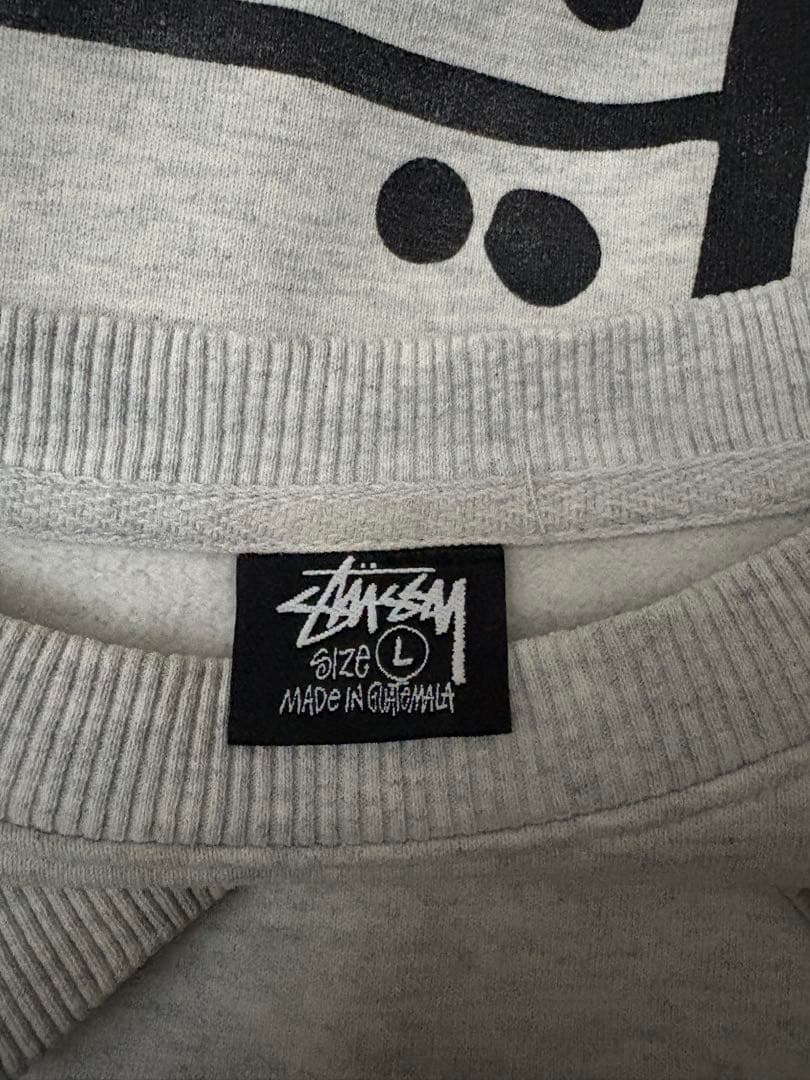 ステューシー ストックロゴ トレーナー グレー L