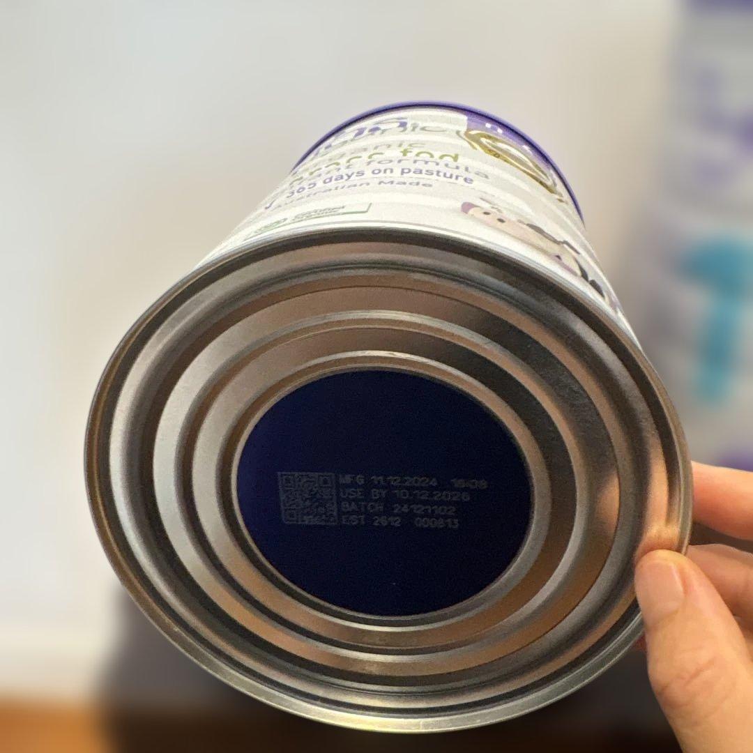 bubs オーガニック粉ミルク 0-6ヶ月 2缶セット