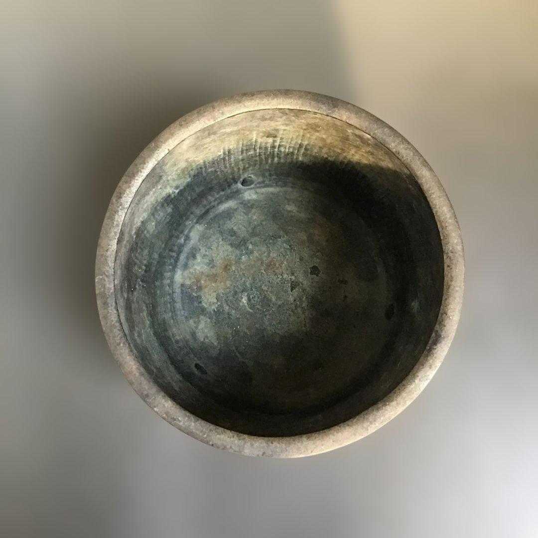 三つ足金属製香炉　江戸中期から後期　古銅　真鍮　建水　砂張