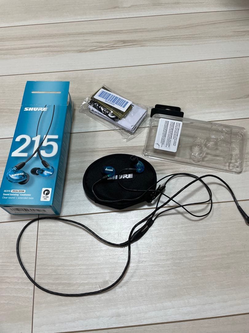 SHURE 215 SE有線イヤホン リケーブル可能