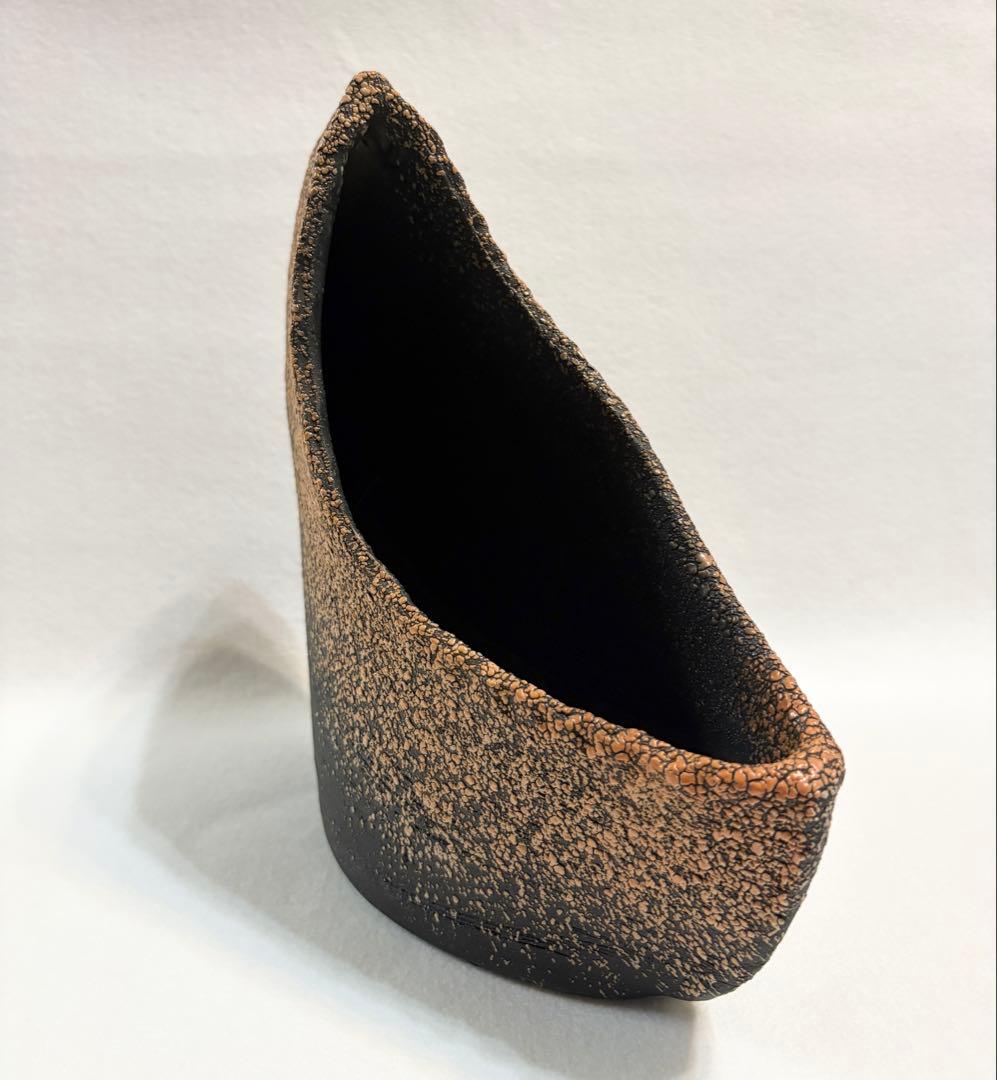 信楽焼 花瓶 花入 花器 華道具 月モチーフ MOON 陶芸 信楽