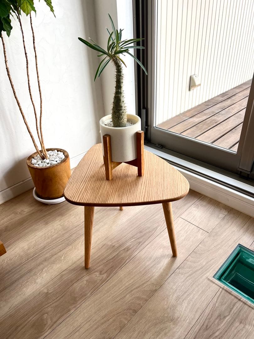 MOMONATURAL モモナチュラル　新品未使用　サイドテーブル　オーク無垢