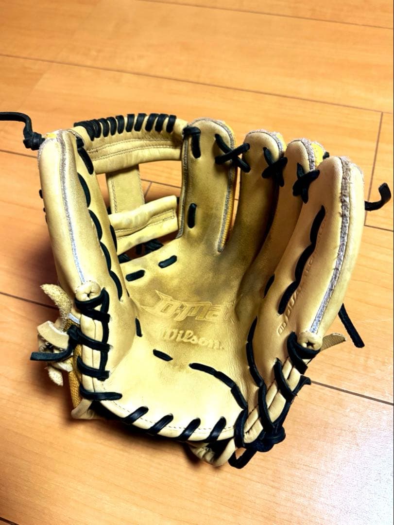 グローブ 少年軟式 ウィルソン Jr. 内野手用 右投用 6J型　有名店型付け