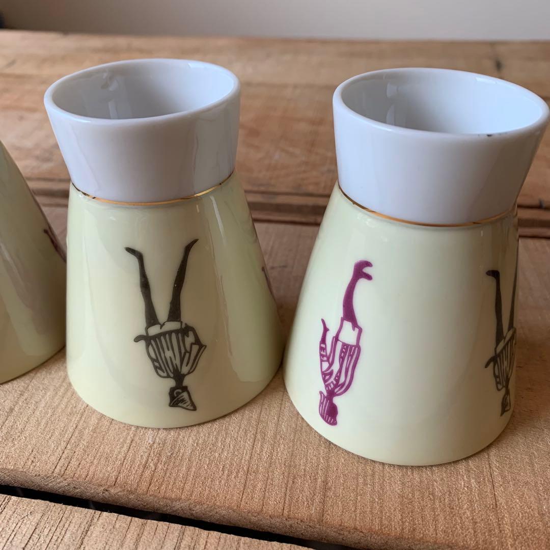 当時物　モデル　イタリアン　お猪口　湯呑　器　9個　アンティーク　ヴィンテージ