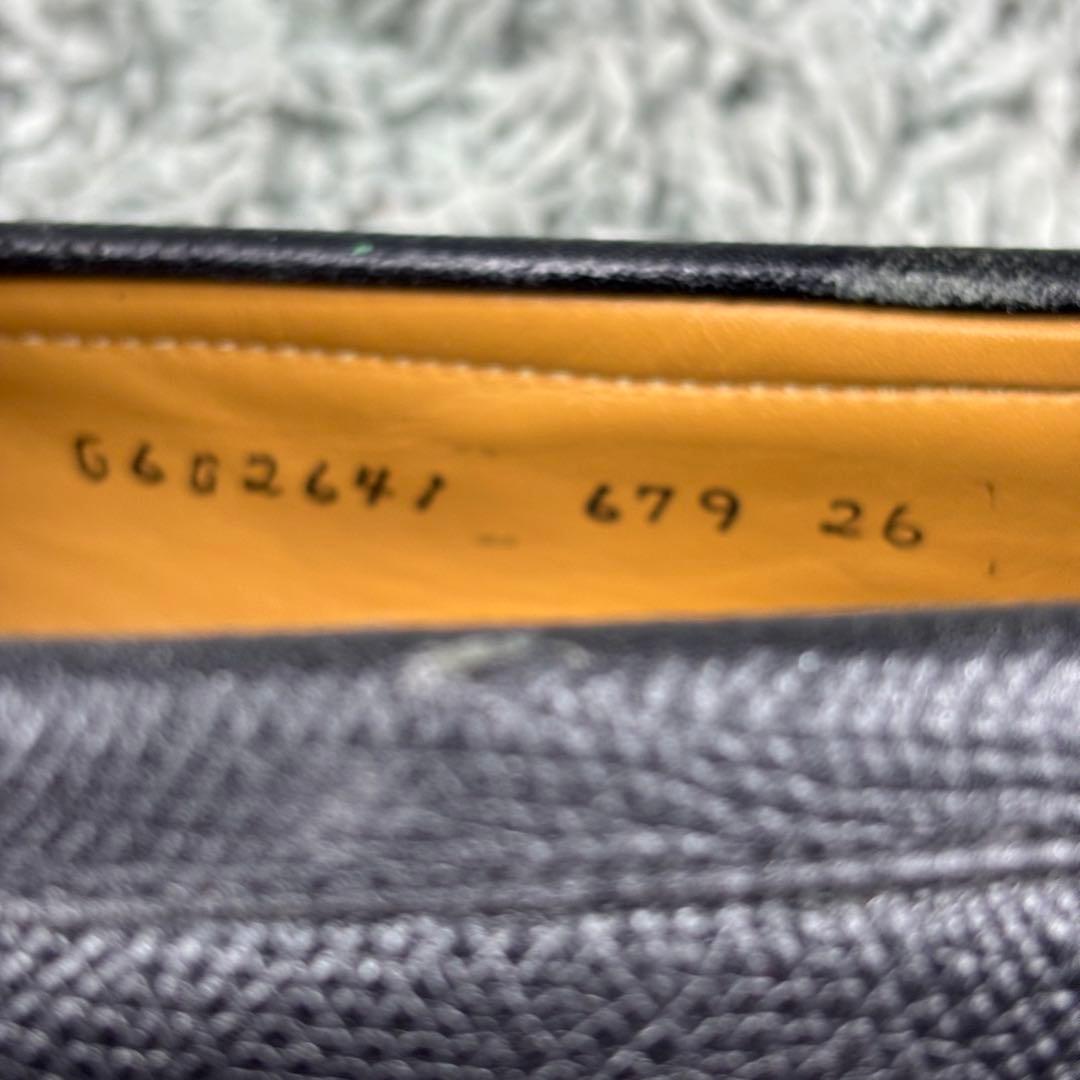 【美品】リーガル 679（26）タッセル　ローファー　シボ革　黒