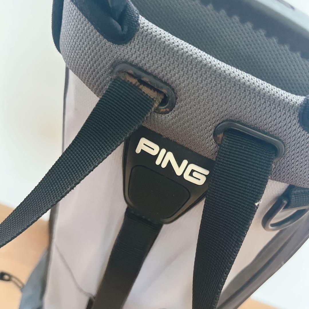 K150 PING 4シリーズ グレー スタンド式キャディバッグ