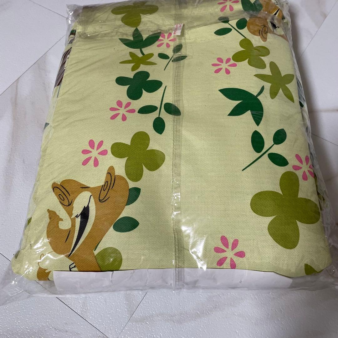 新品未使用✨ディズニー　チップとデール　遮光カーテン　グリーン　総柄　ベルメゾン