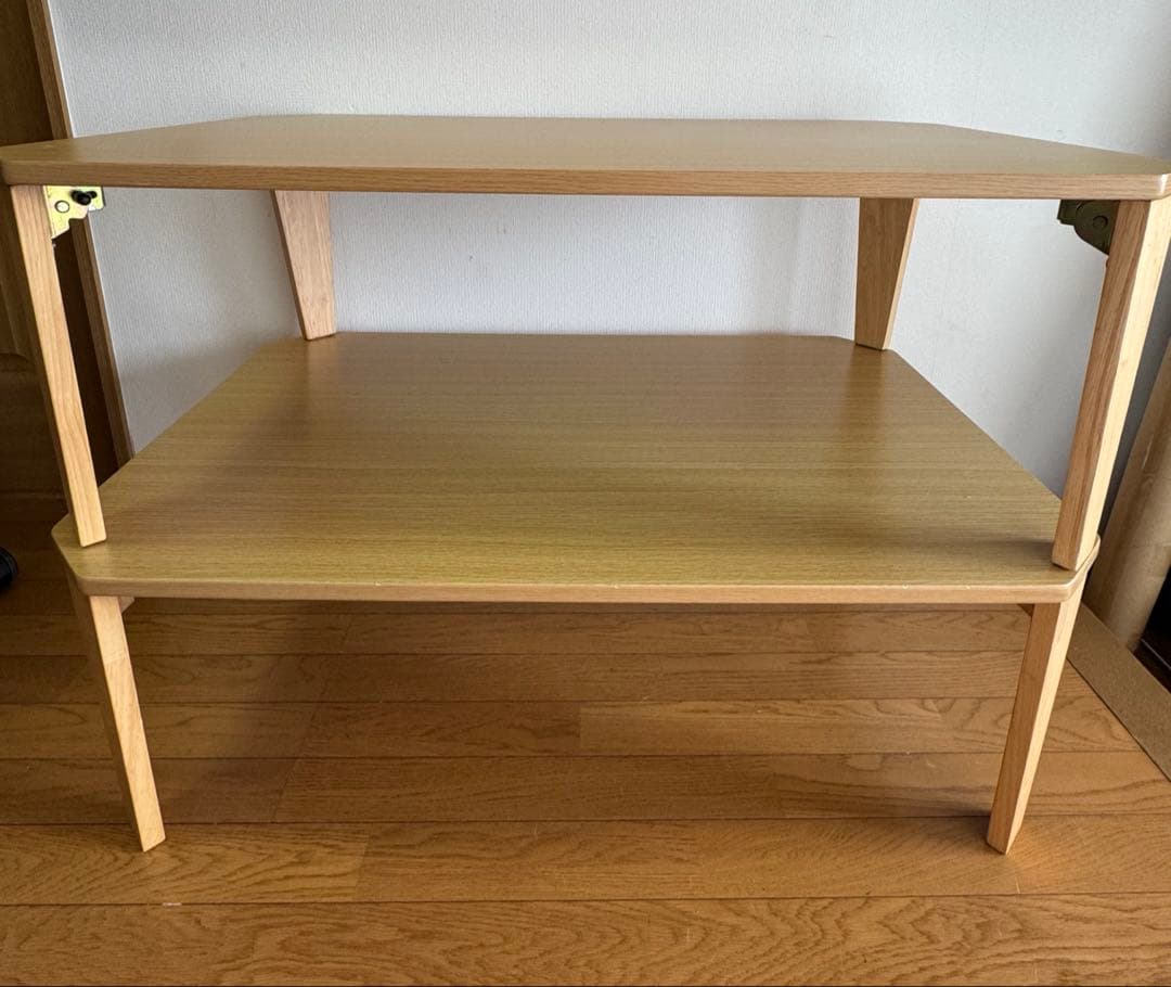 ニトリ木製テーブル　2台セット②