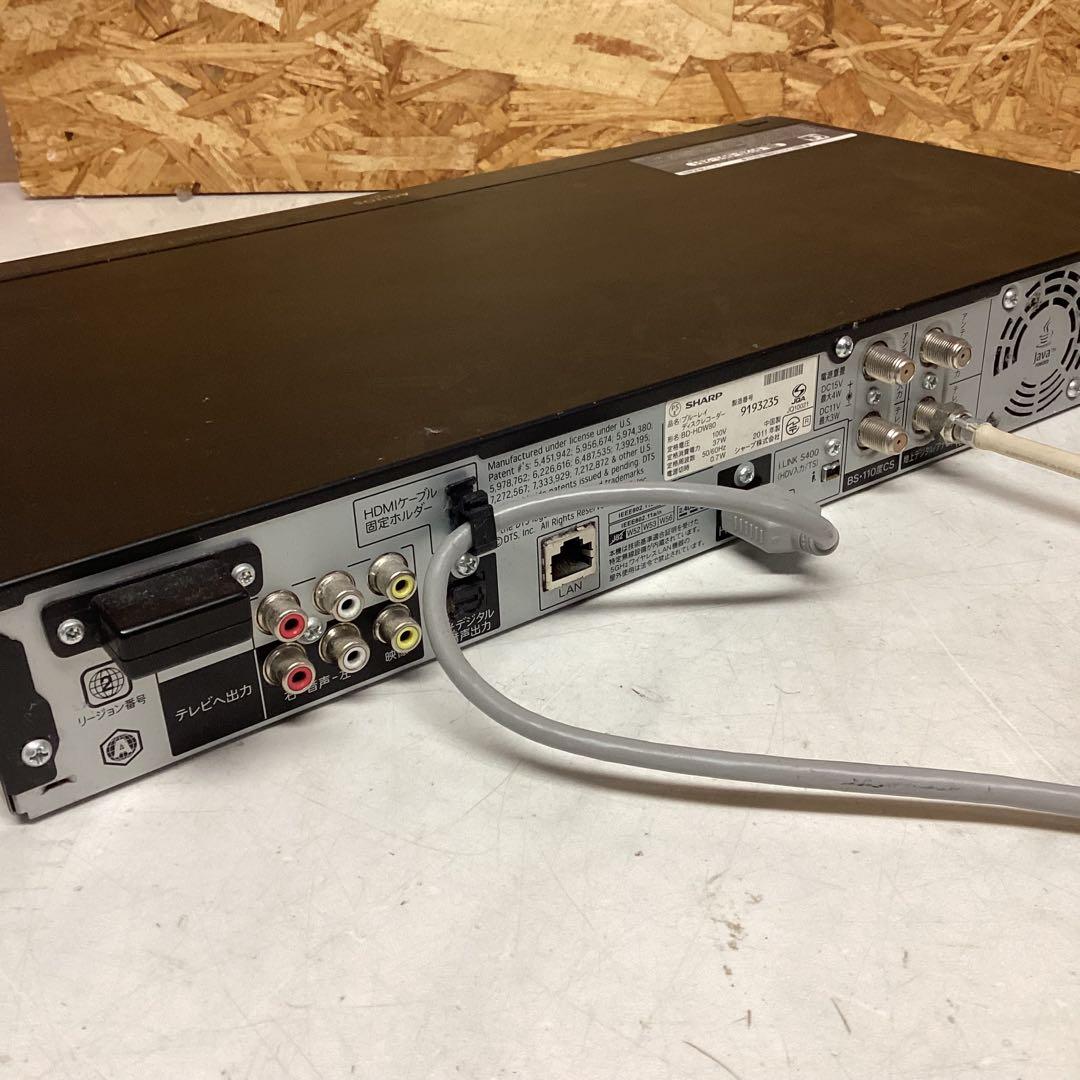 SHARP AQUOS BD-HDW80 ブルーレイディスクレコーダー（K57