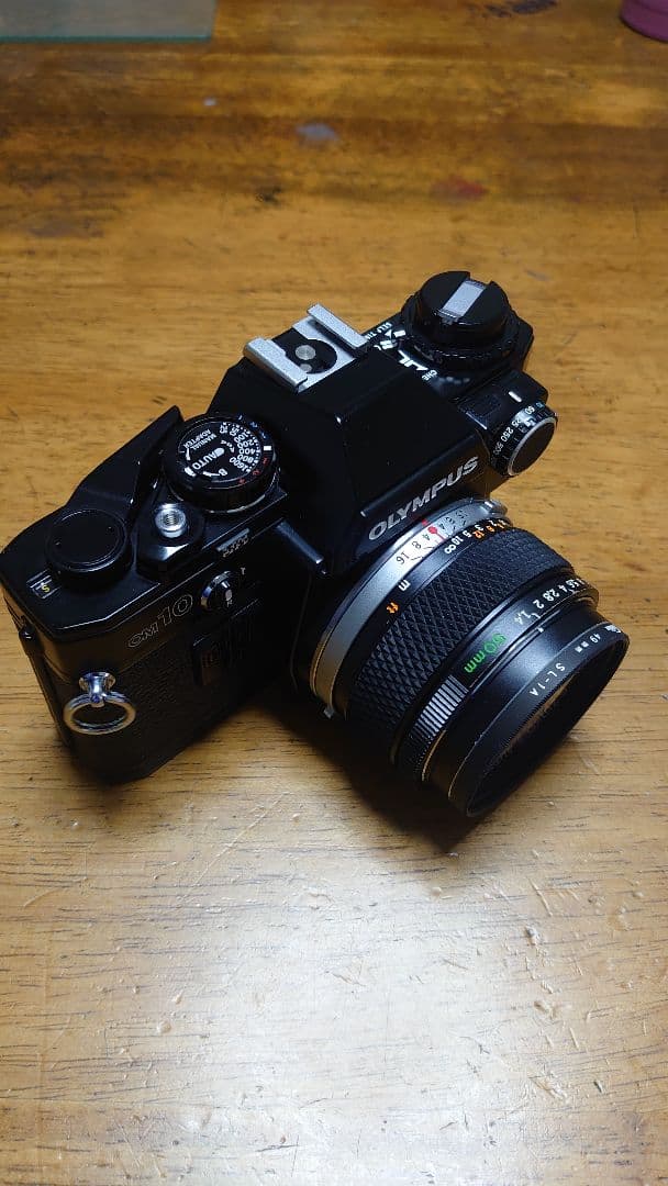 OLYMPUS OM-10 Black 50mmF1.4 完動機です
