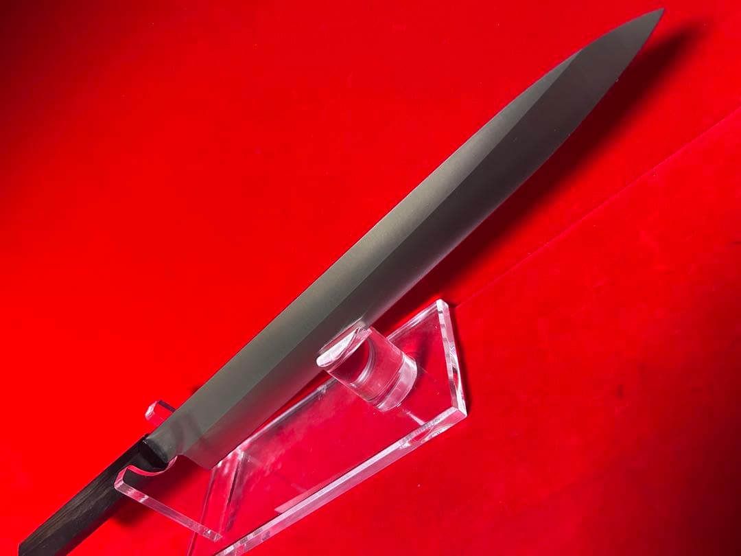 包丁　柳刃　尺　鏡面仕上げ＋裏磨き　切味抜群　箱付　未使用品