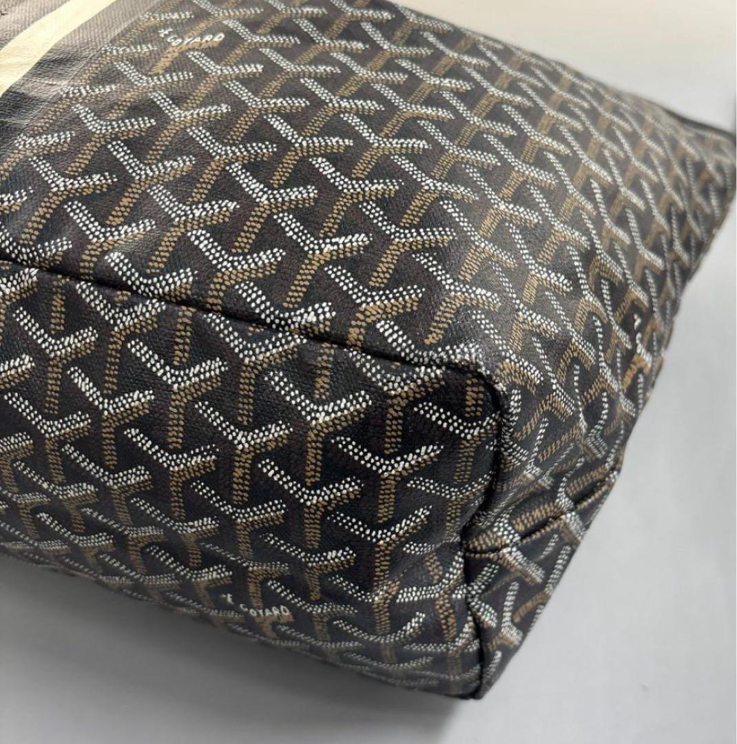Goyard トートバッグ ブラック/グレー 大容量 ポーチ付き