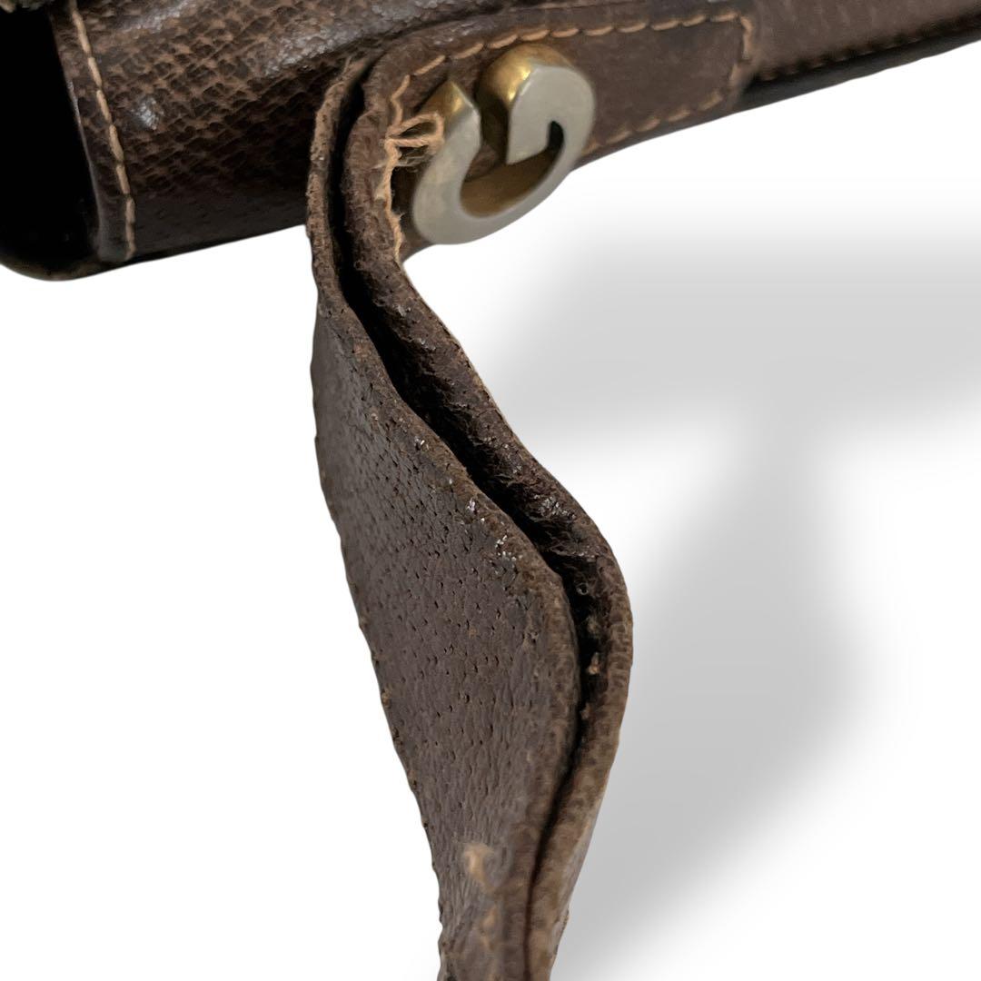 オールドグッチ　ショルダーバッグ　GGスプリーム　Gロゴ　ベージュ　PVCレザー