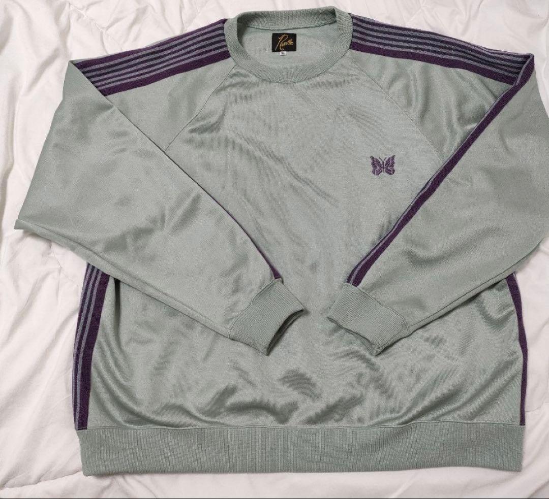 25ss ニードルス[NEEDLES]トラッククルーネックシャツ　サックス　XL