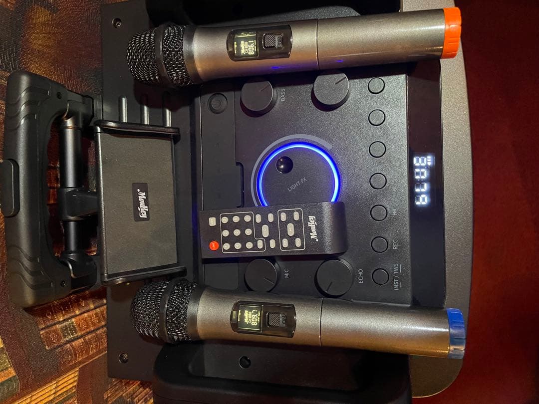 MOUKEY 2ウェイスピーカー　カラオケ　スピーカー