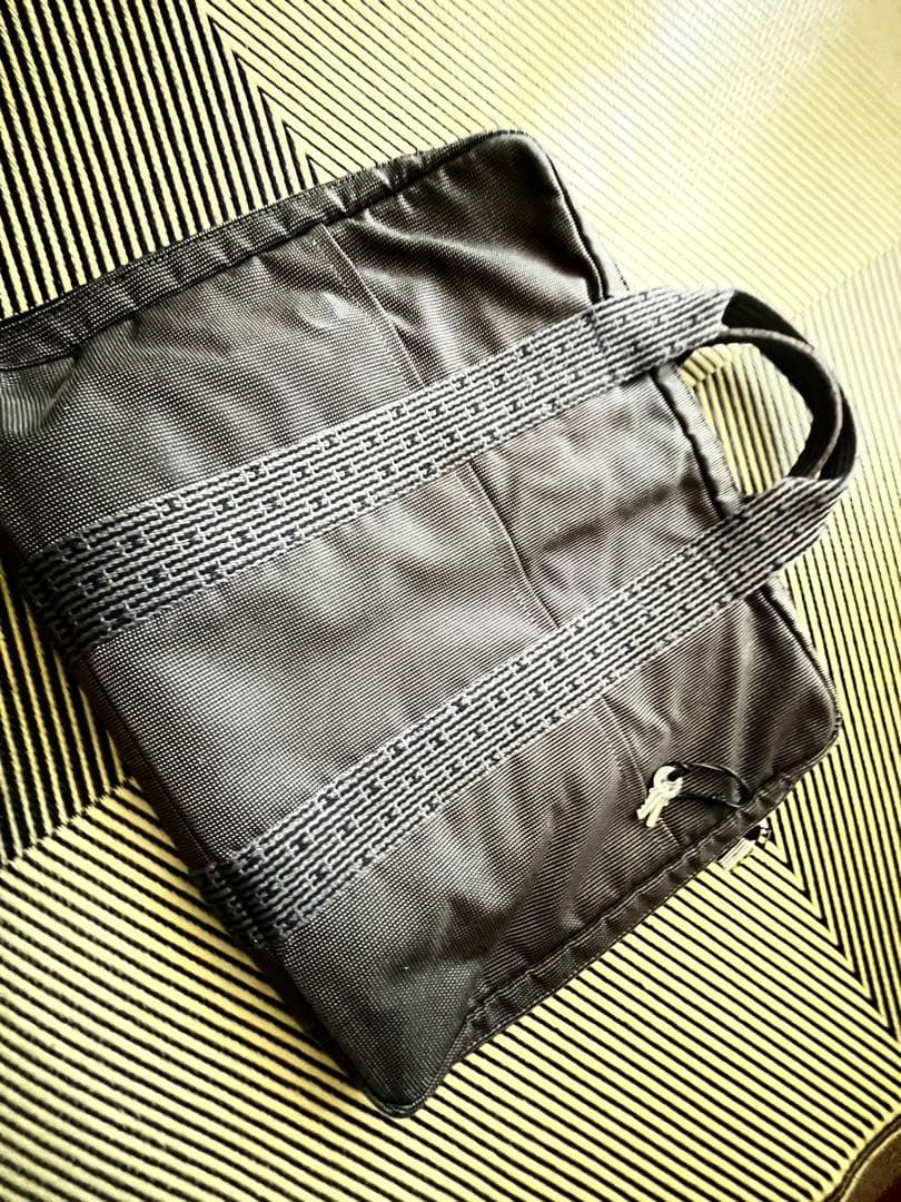 エルメス　エールライン　メンズバッグ　ファスナー&キー付き　ダークグレー