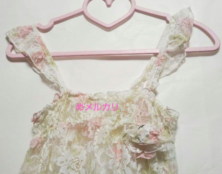 LIZ LISA リズリサ 総レース キャミソール チュニック お花付