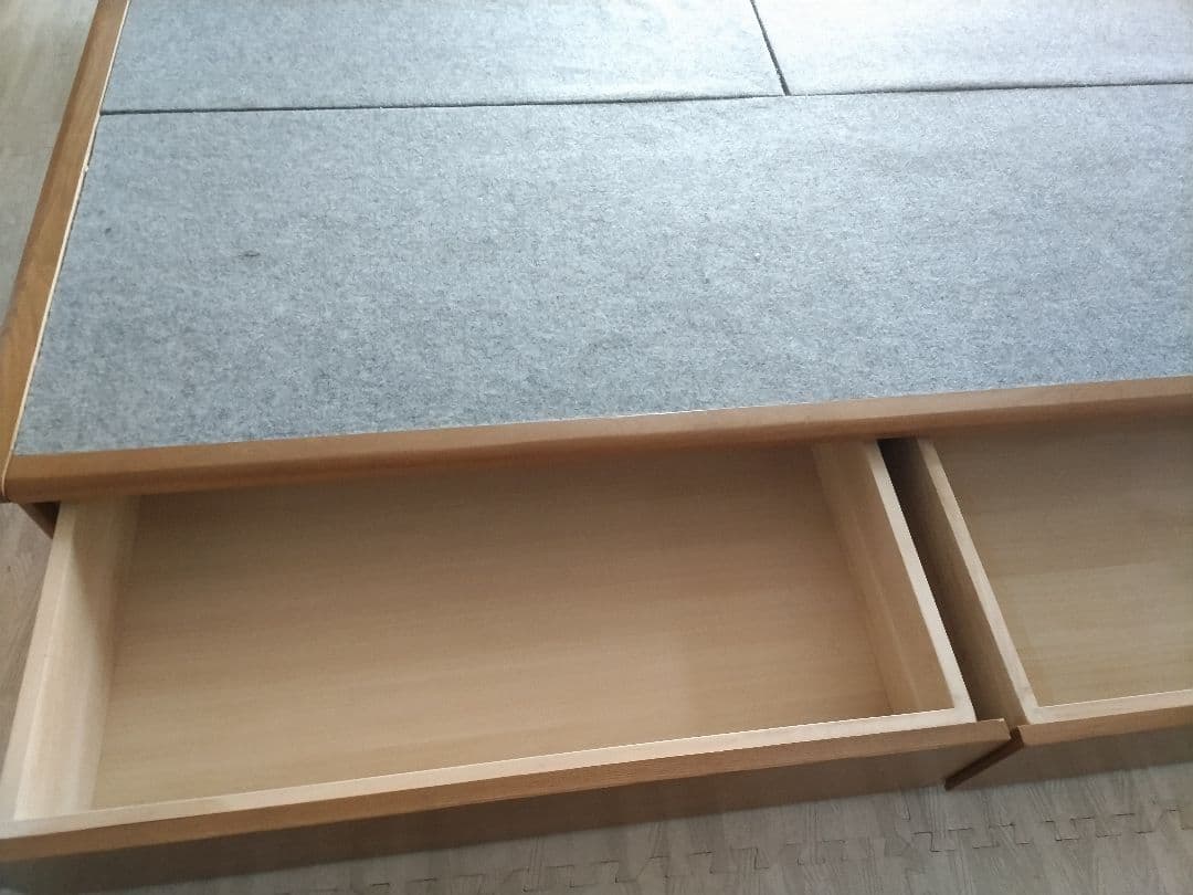 新春セール！札幌市近郊の方限定！送料無料！大塚家具 収納付きセミダブルベッド