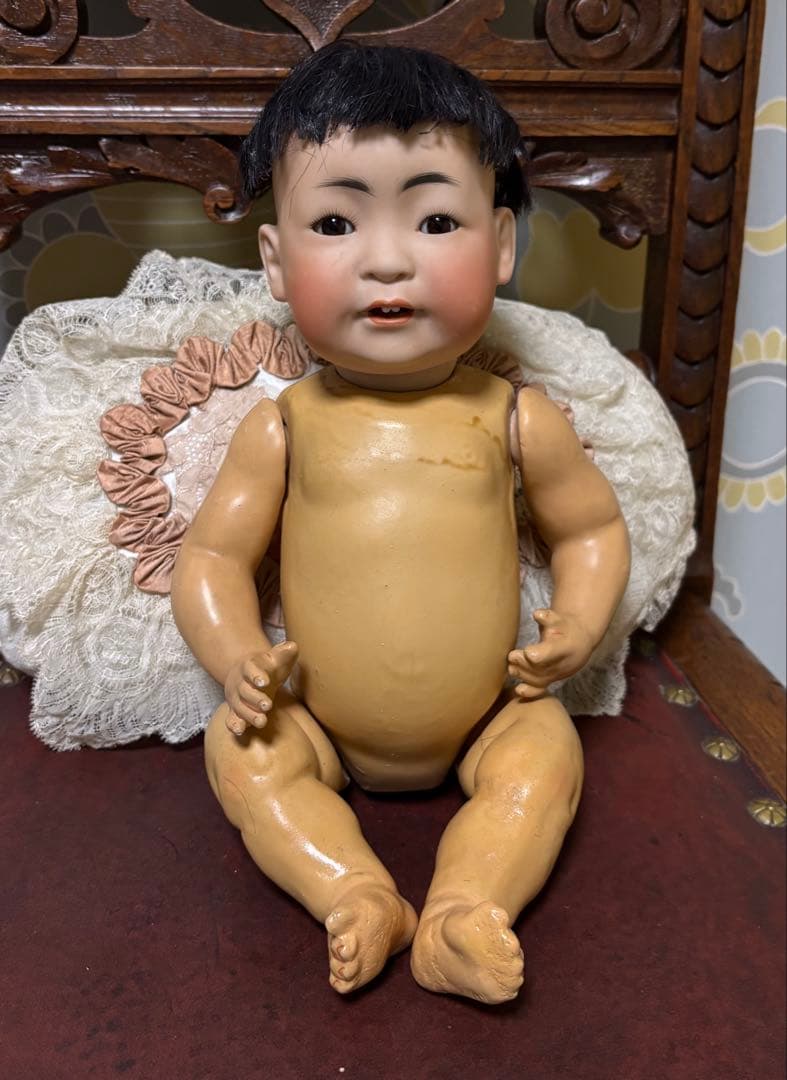 アンティークビスクドール JDケストナー アジアンベビードール243