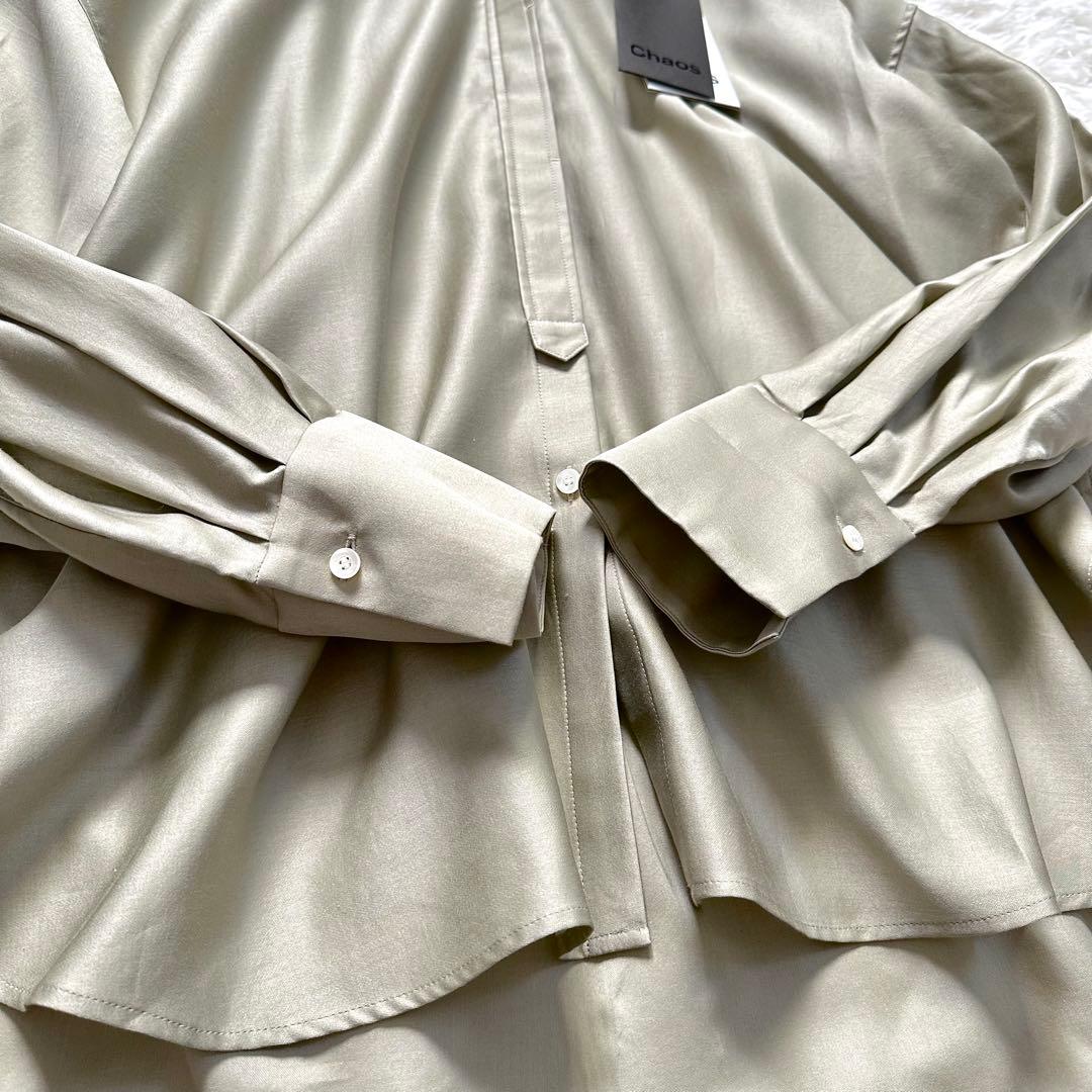 限定値下げ中！【新品未使用】Chaos カオス　クリアモールスキンシャツ　カーキ