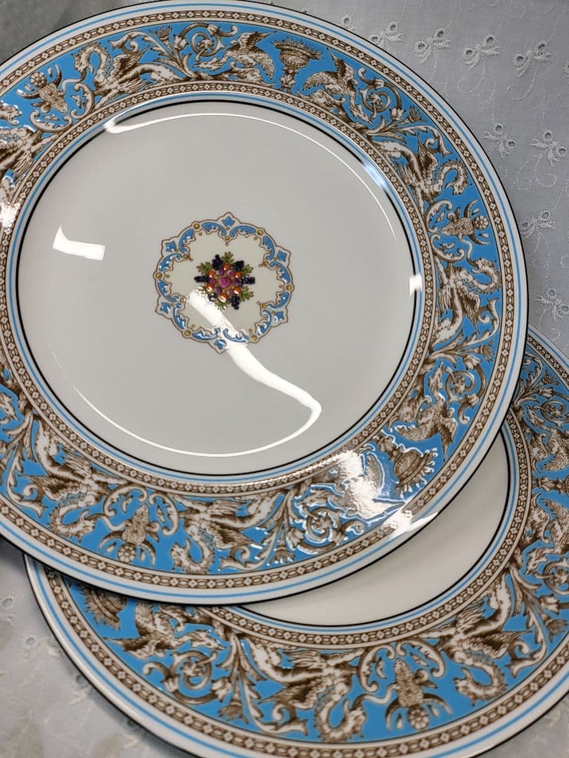 2枚✨未使用✨ウエッジウッド フロレンティーンターコイズ ディナープレート 大皿