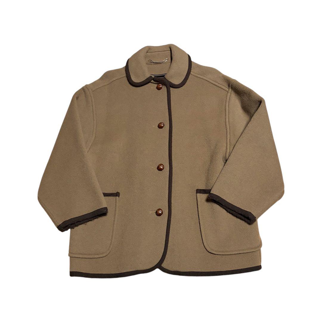 英国製　BURBERRYS　バーバリー　ウールコート　ノバチェック　くるみボタン