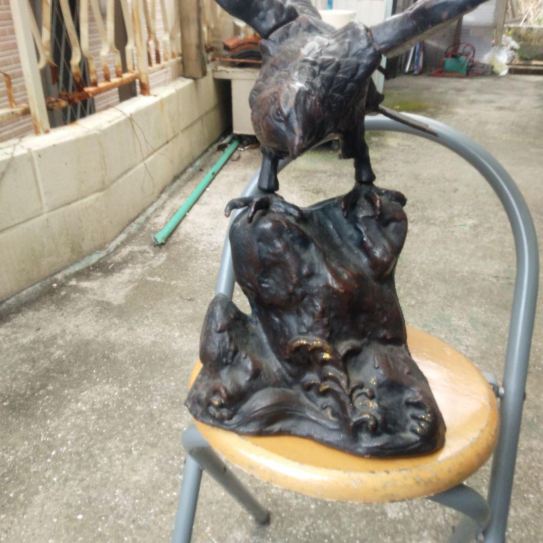 ブロンズ 鷲の彫刻 約30cm アートオブジェ