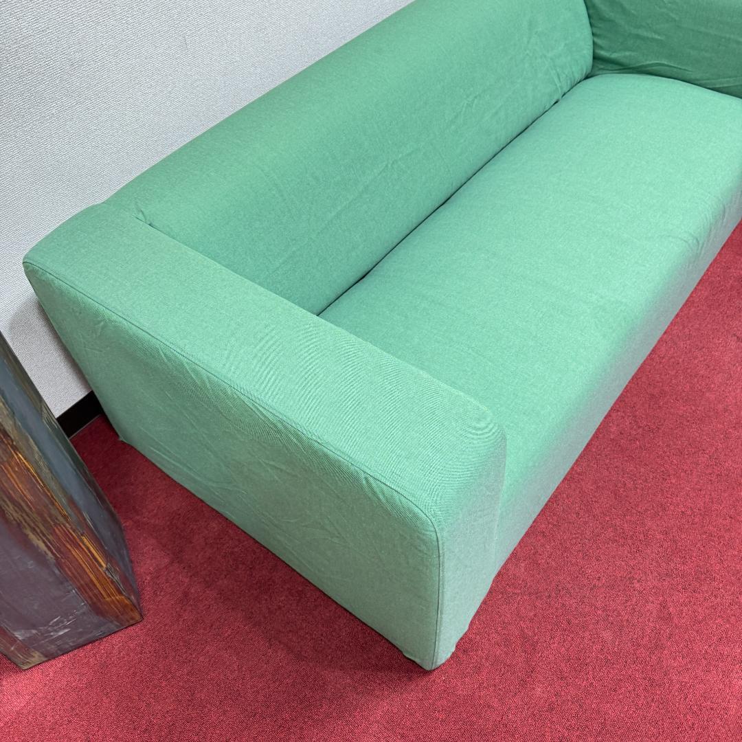 東京23区送料無料　超美品2かけソファー　可愛い緑色　洗浄/除菌済み