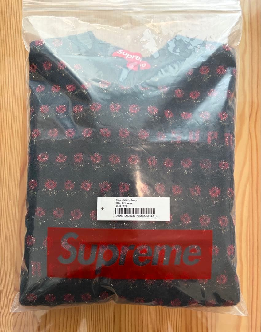 トップス supreme Flower llic Sweater / L size