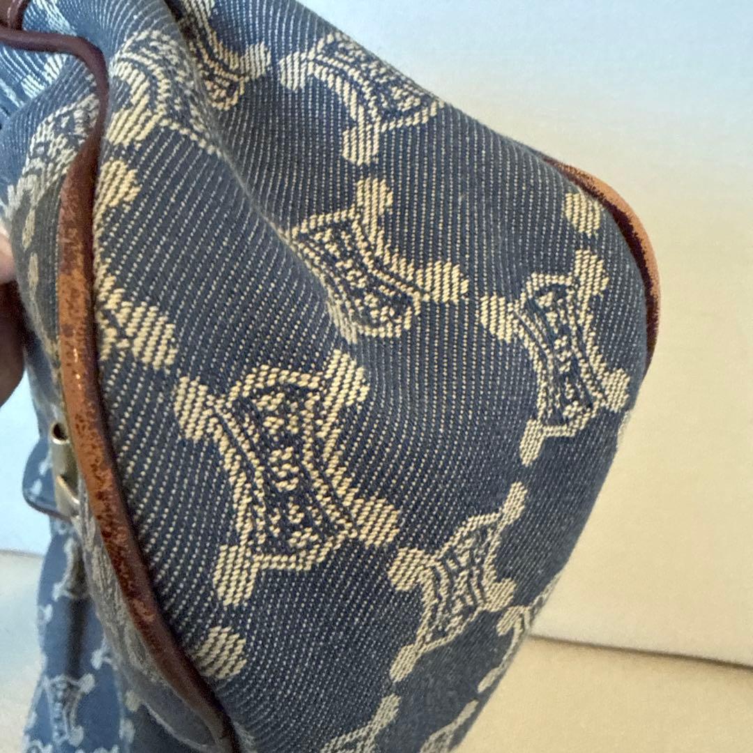 セリーヌ　デニムパリマカダムワンショルダーバッグ