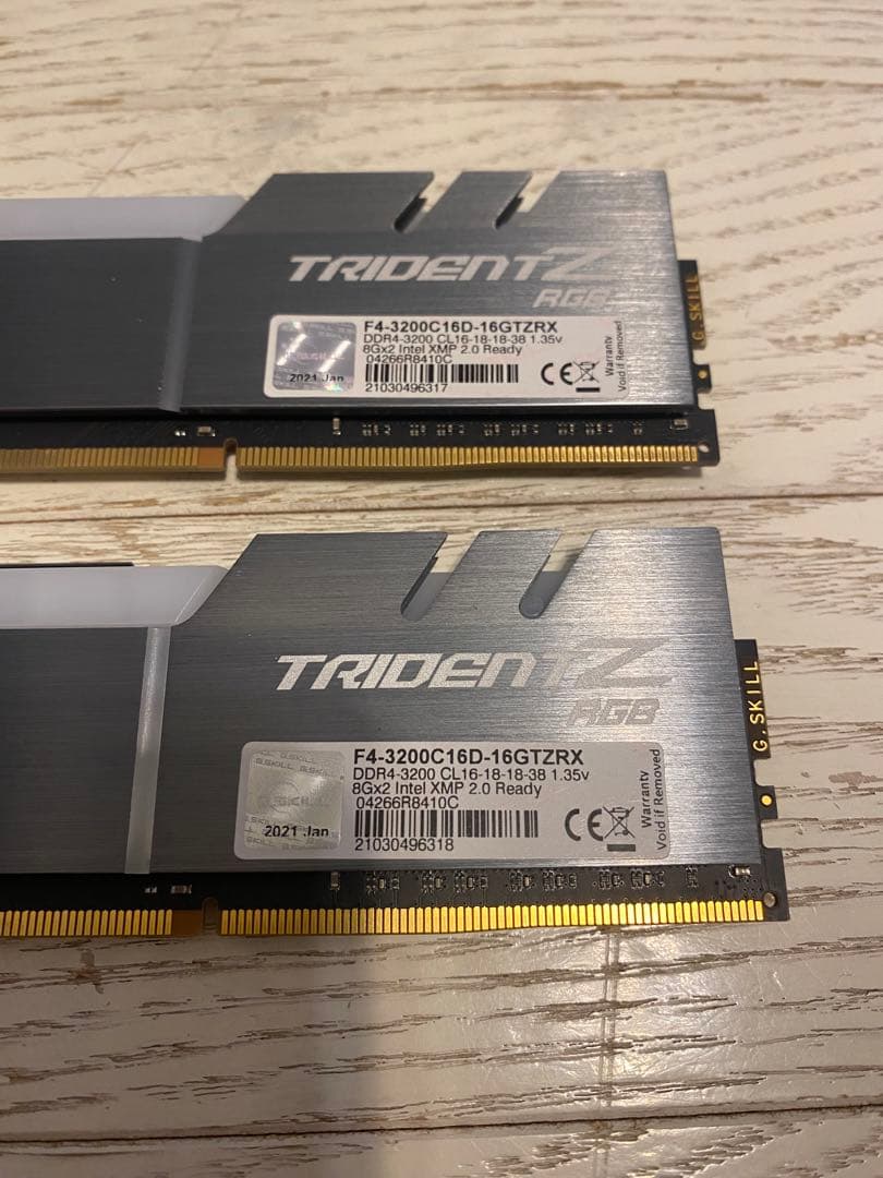 G.SKILL TRIDENT Z RGB 16GB(8g×2) 3200MHz