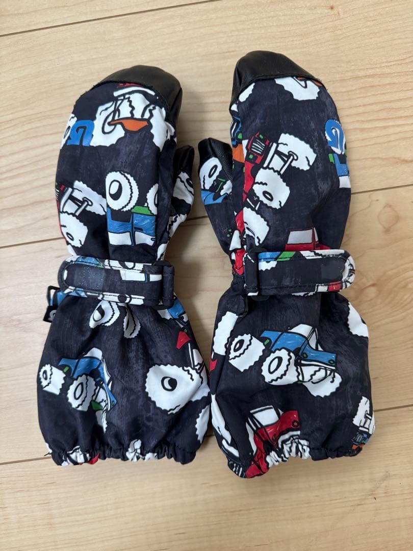 Burton チェック柄ジャケットとスノーボードパンツセット グローブ付き