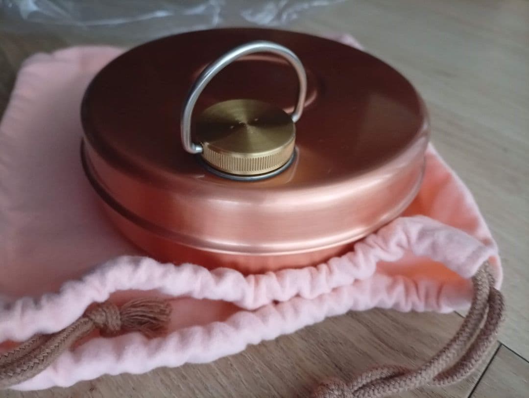 銅色 湯たんぽ 収納袋付き
