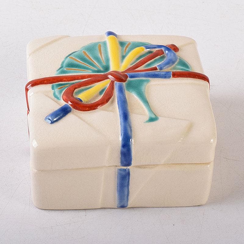 joshie　京焼　平安桐鳳造　仁清写玄猪包香合　共布共箱　V　R8150