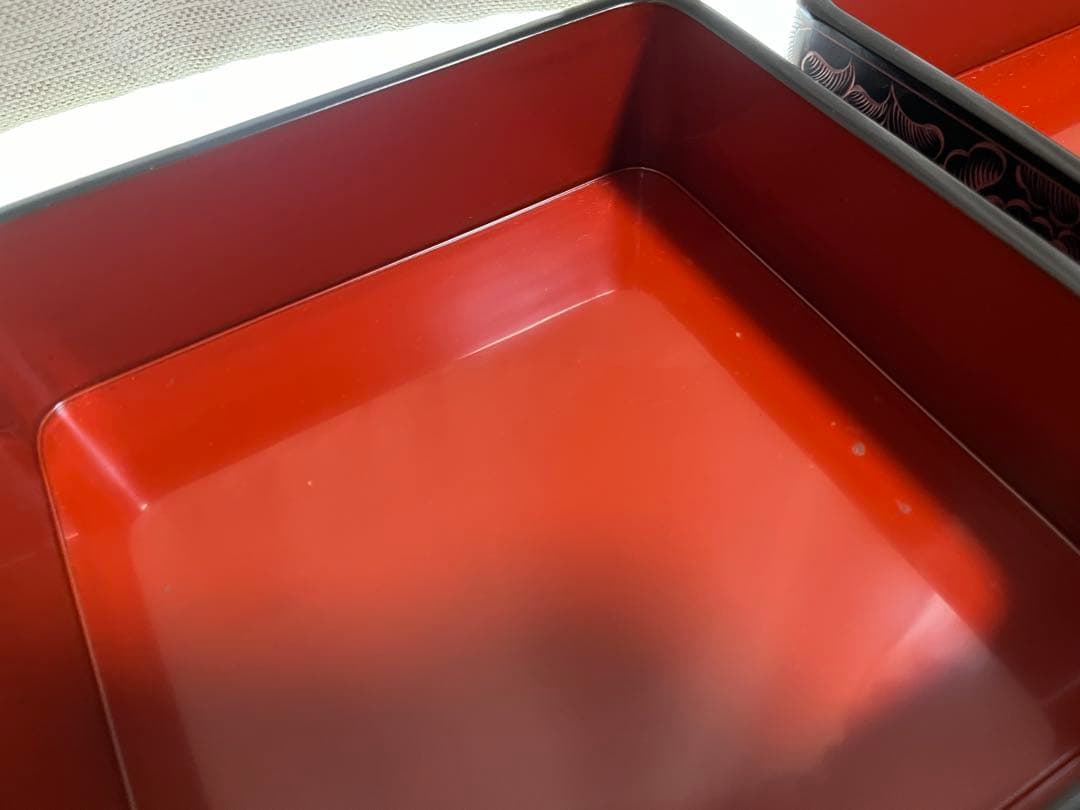 《美品》輪島塗　石川堂謹製　重箱　四段重 工芸品