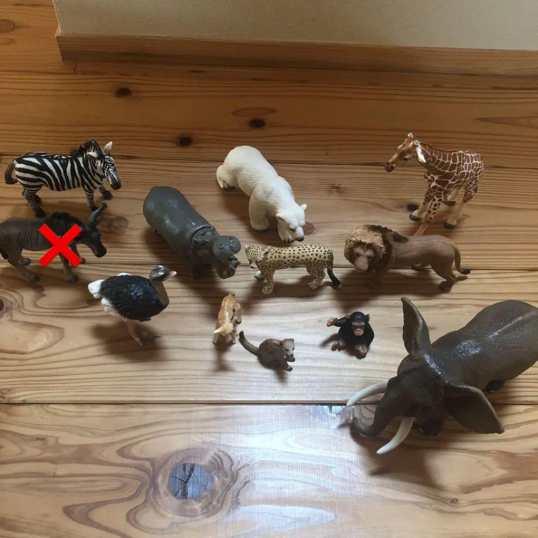 シュライヒ　動物セット　※画像の木とヌーは売れました※