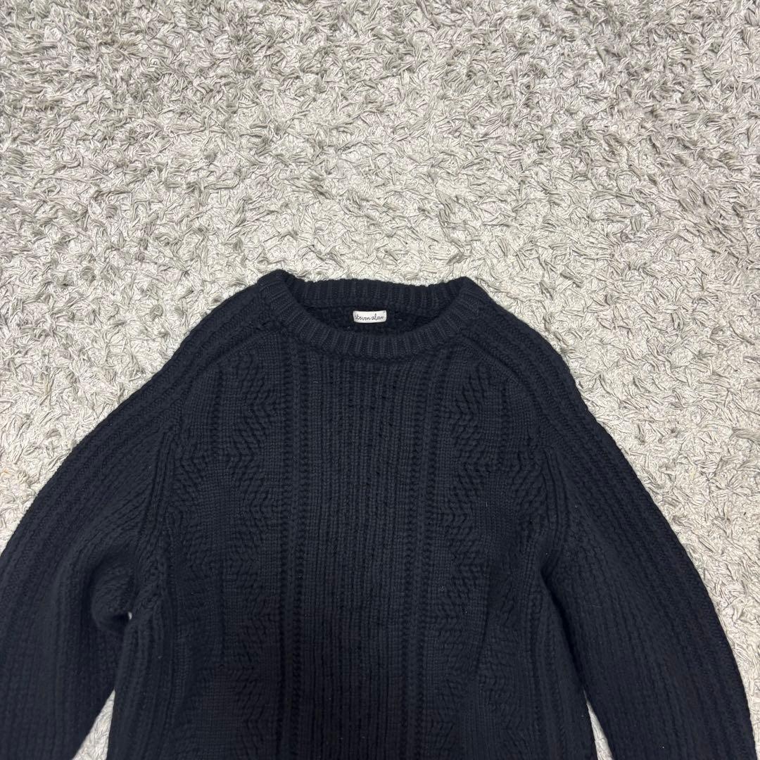 Steven Alan フィッシャーマン ニットMスティーブン•アラン ブラック