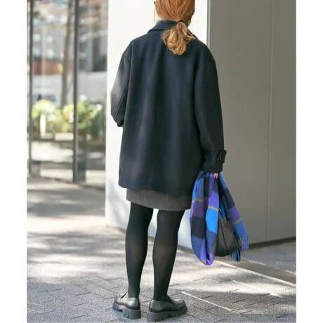 今季新品Spick&SpanS160ビーバーPコート黒36