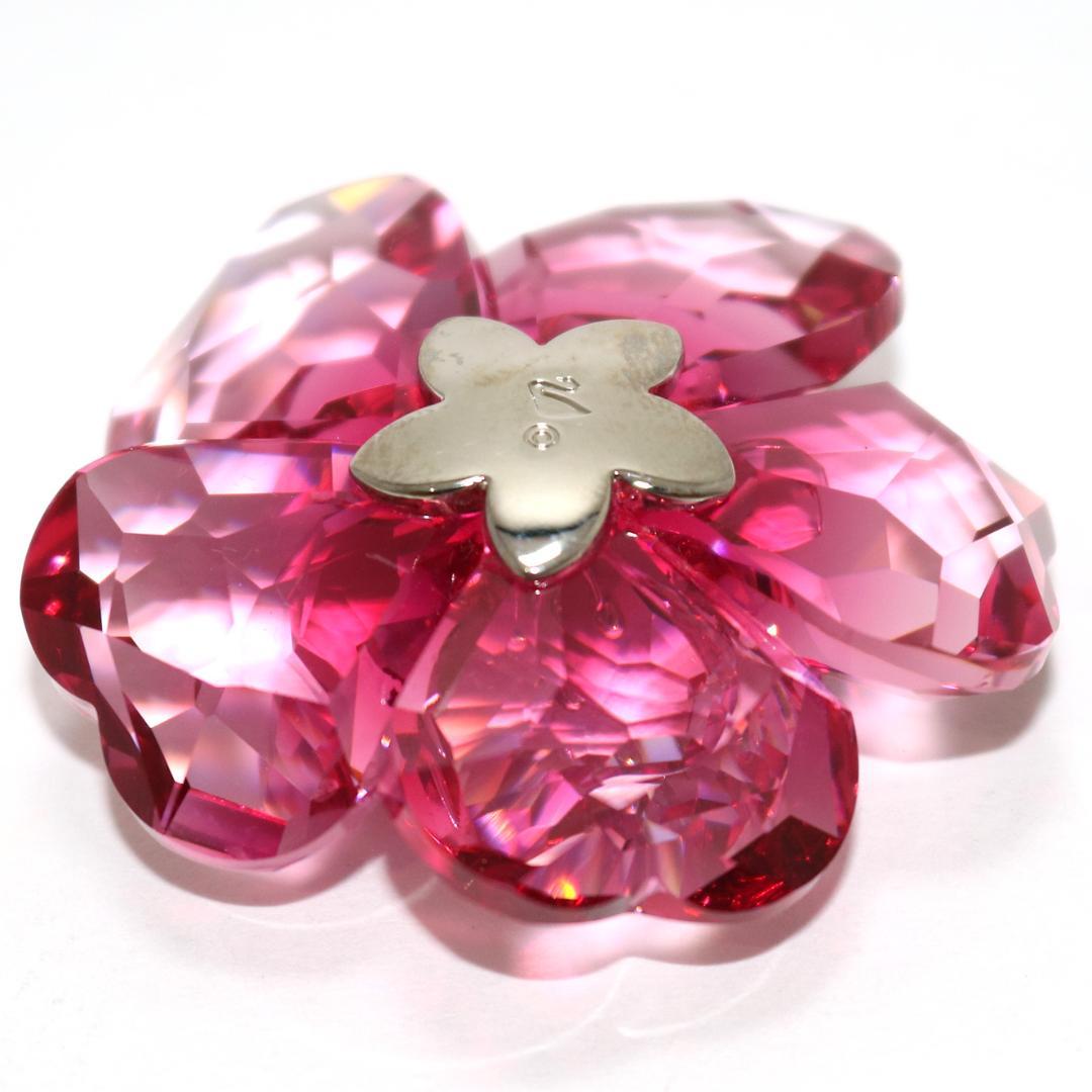 【美品】スワロフスキー Darose クリスタルレッド 956808 フラワー