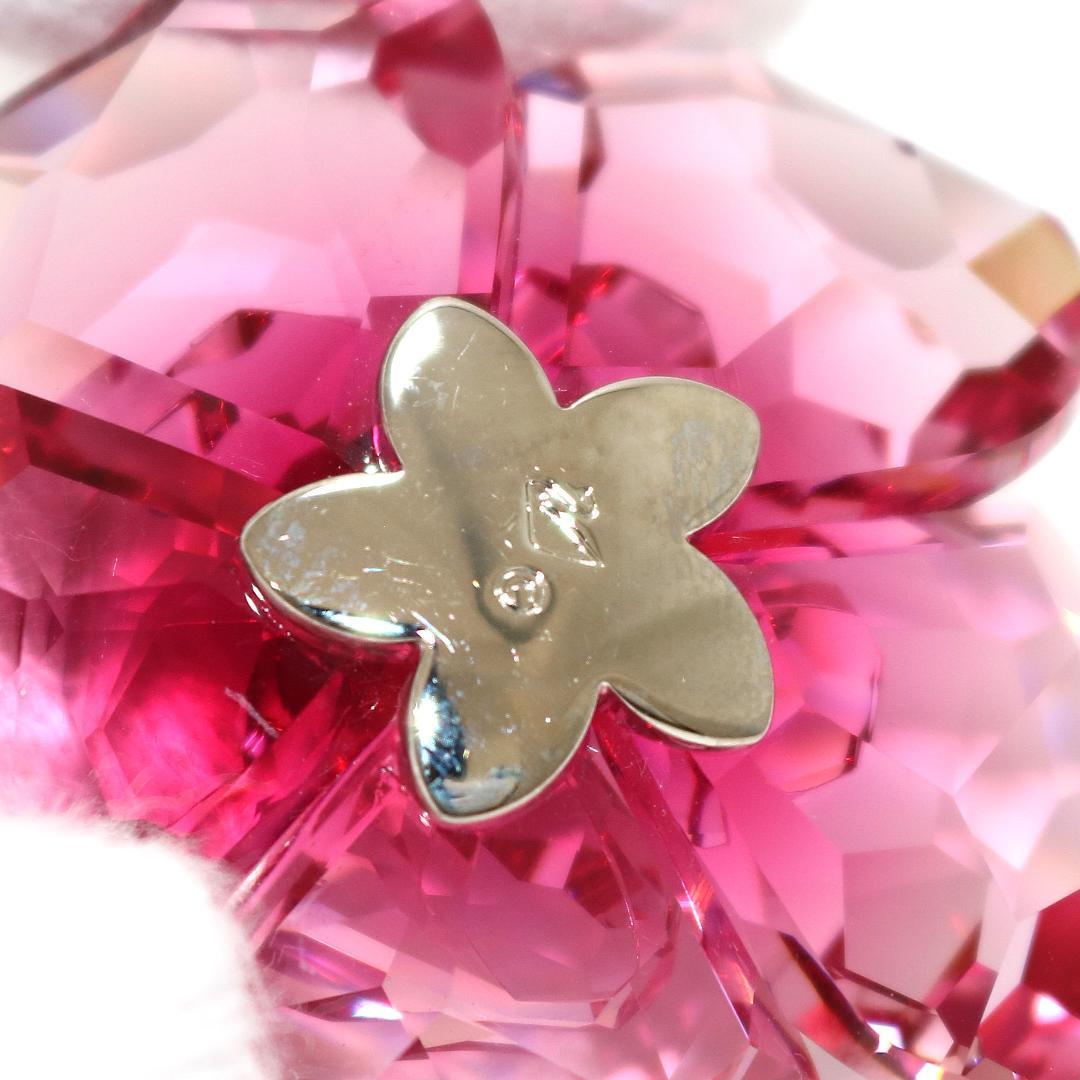 【美品】スワロフスキー Darose クリスタルレッド 956808 フラワー