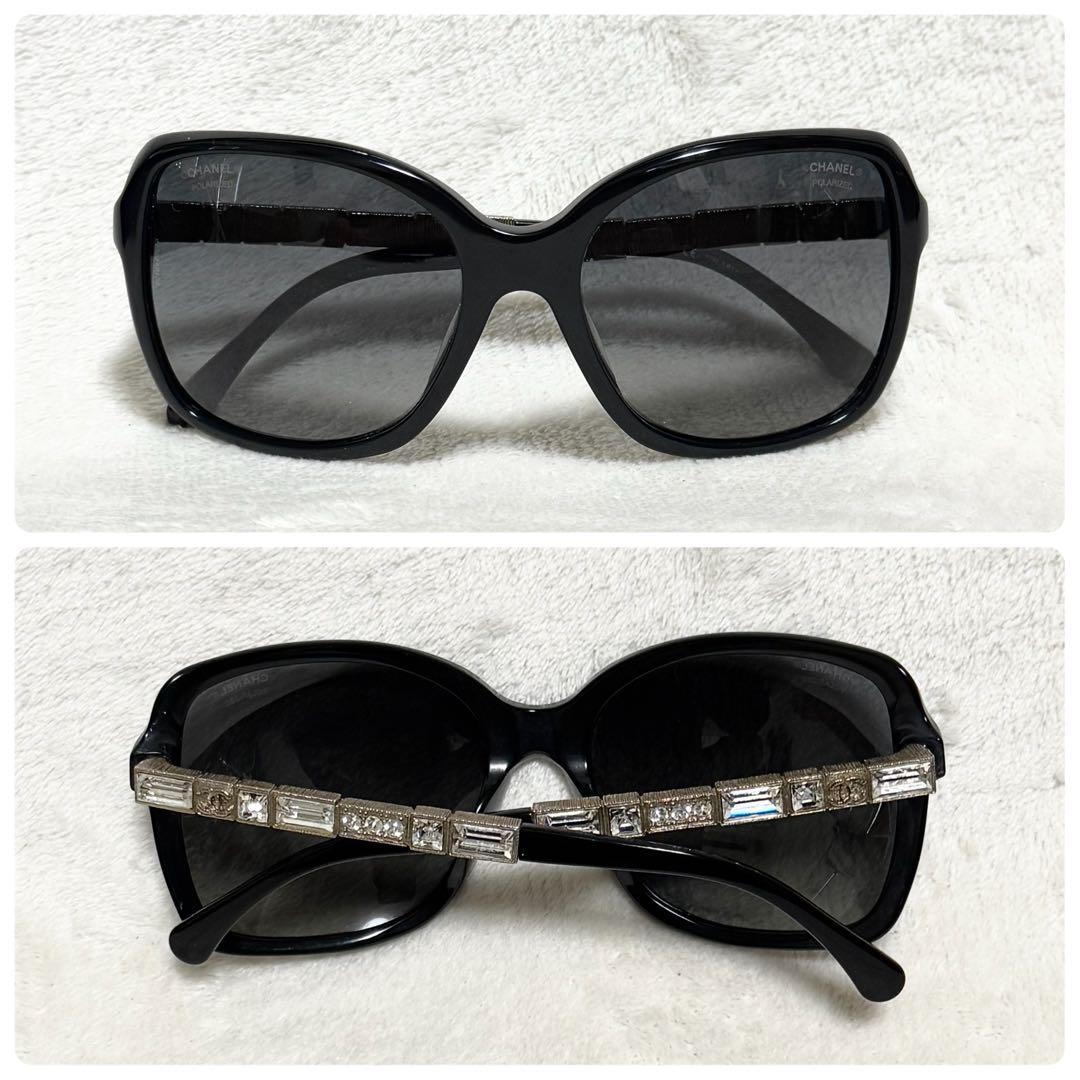 美品 シャネル サングラス レディース ラインストーン ビジュー ココマーク