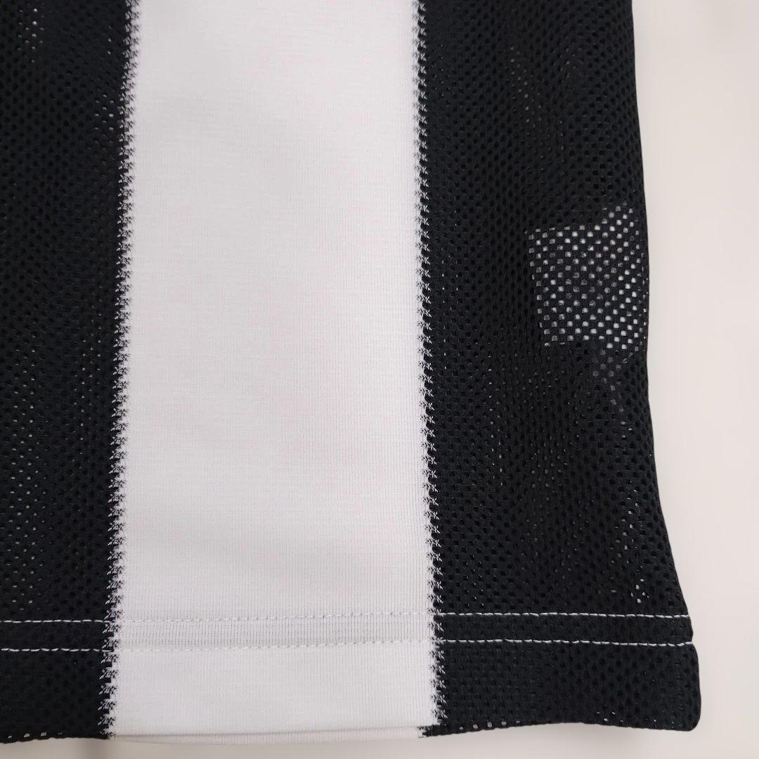 90s adidas ストライプメッシュシャツ