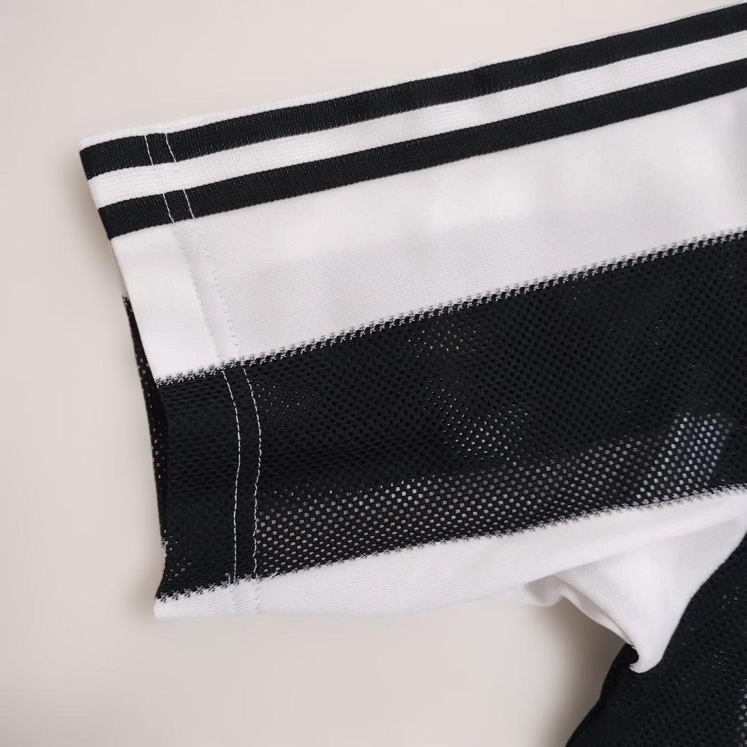 90s adidas ストライプメッシュシャツ