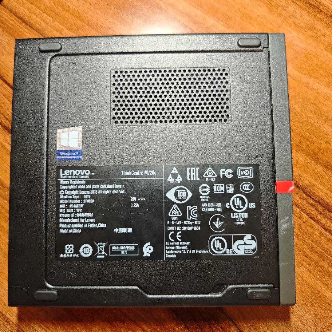 ミニPC Lenovo ThinkCentre M720q Tiny