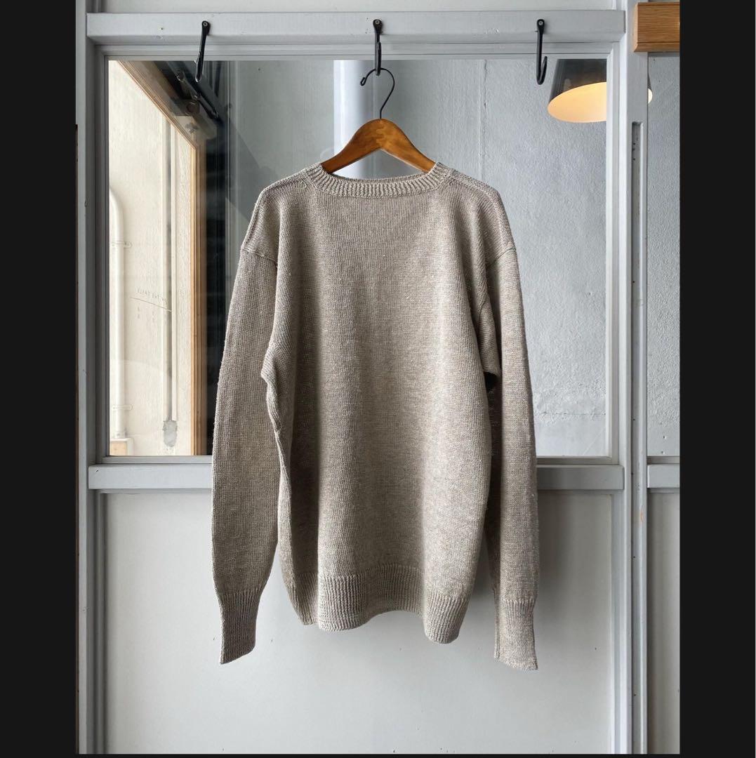 は*く様 新品未使用　タグ付き　COMOLI コモリ　ヘンプガンジーニット