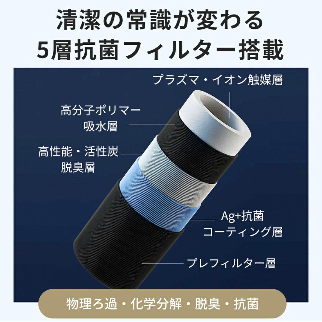AI自動調湿 5L 気化式 加湿器 プラズマ 4重除菌 大容量 加湿器